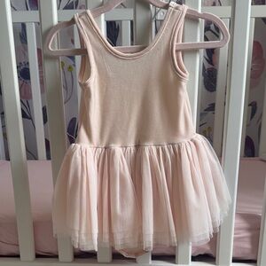 Noralee Girls Pale Pink Tulle Ballet Dress Bodysuit
